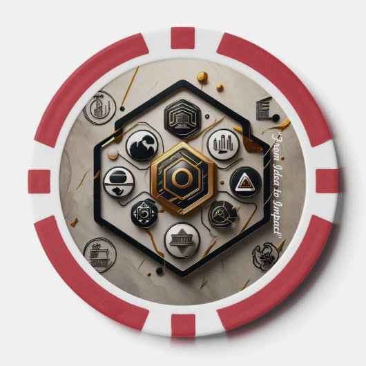 "Ontwerpen van de toekomst" Poker Chips (Voorkant)