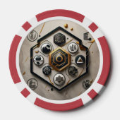 "Ontwerpen van de toekomst" Poker Chips (Achterkant)
