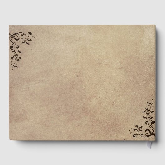 Ontwerpen van Elegant en Rustic Wedding Parchment Gastenboek (Achterkant)