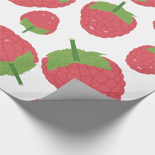 Ontwerpen van frambozenfruit cadeaupapier (Hoek)