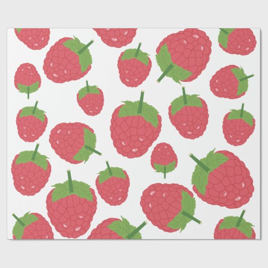 Ontwerpen van frambozenfruit cadeaupapier (Vlak)