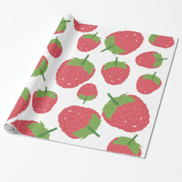 Ontwerpen van frambozenfruit cadeaupapier