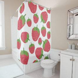 Ontwerpen van frambozenfruit douchegordijn