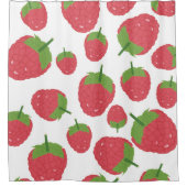 Ontwerpen van frambozenfruit douchegordijn (Voorkant)