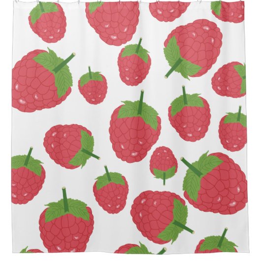 Ontwerpen van frambozenfruit douchegordijn (Voorkant)