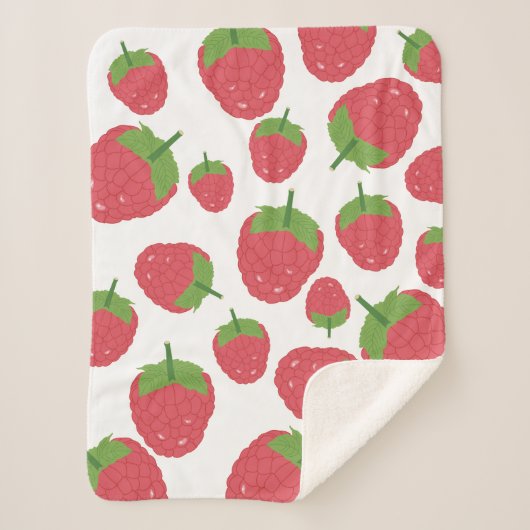 Ontwerpen van frambozenfruit sherpa deken (Voorkant)
