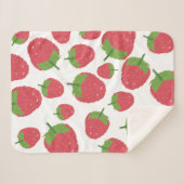 Ontwerpen van frambozenfruit sherpa deken (Voorkant (horizontaal))