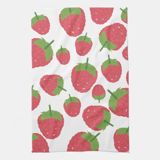 Ontwerpen van frambozenfruit theedoek (Verticaal)