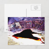 Ontwerpen van lavendel briefkaart (Voorkant / Achterkant)