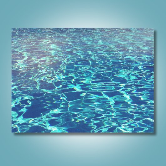 Ontwerper Aqua Zwembad Rimpelend Water Tissuepapier