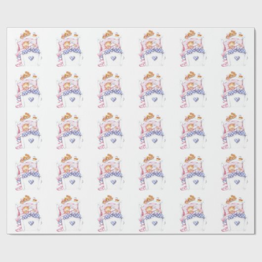 Ontwerper Baby shower Gift Wrap Cadeaupapier (Vlak)