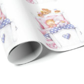 Ontwerper Baby shower Gift Wrap Cadeaupapier (Rol Hoek)