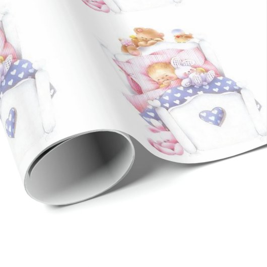 Ontwerper Baby shower Gift Wrap Cadeaupapier (Rol Hoek)