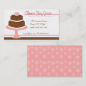 Ontwerper Bakedgoods-Cake Visitekaartje (Voorkant / Achterkant)
