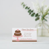 Ontwerper Bakedgoods-Cake Visitekaartje (Staand voorkant)