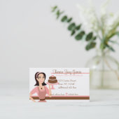 Ontwerper Bakedgoods-Cake Visitekaartje (Staand voorkant)