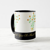 Ontwerper bedankt voor de koffie Mok (Voorkant links)