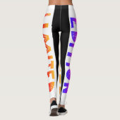 Ontwerper | BEPERKTE EDITIE | Colorful Sporty Fun Leggings (Achterkant)