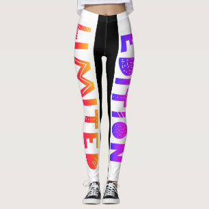 Ontwerper   BEPERKTE EDITIE   Colorful Sporty Fun Leggings