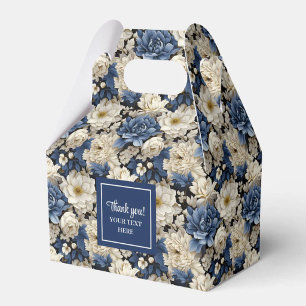 Ontwerper Blauwe Bloemen Persoonlijke Favoriete Do Bedankdoosjes