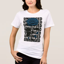 ontwerper blauwe roos vrouw Tri-Blend shirt