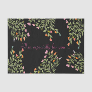 Ontwerper Bloemen Hart Patroon Tissuepapier