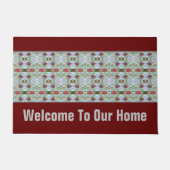 Ontwerper Bourgogne met patroondetails Deurmat (Voorkant)