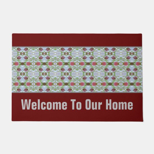 Ontwerper Bourgogne met patroondetails Deurmat (Voorkant)