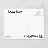 Ontwerper Briefkaart 2 van de "Sneeuwbouw" van het (Achterkant)