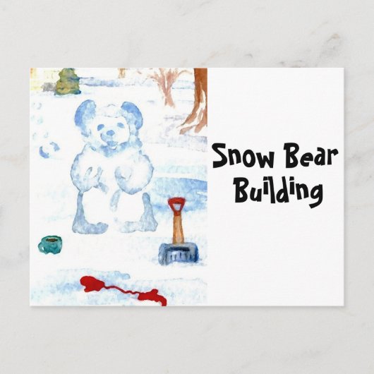 Ontwerper Briefkaart 2 van de "Sneeuwbouw" van het (Voorkant)