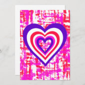 Ontwerper colorway stof stijl achtergrond & harten kaart (Voorkant / Achterkant)
