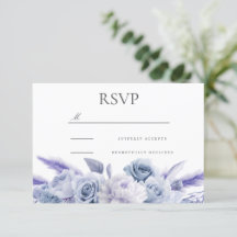 Ontwerper Dusty Blue Floral Wedding