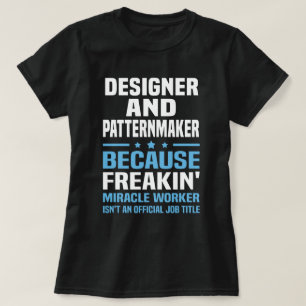 Ontwerper en patronmaker t-shirt