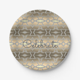 Ontwerper en stijlvol papieren bordje