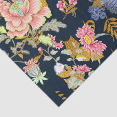 Ontwerper Florals met Gold Leaf-ontkoppeling Tissuepapier (Detail)