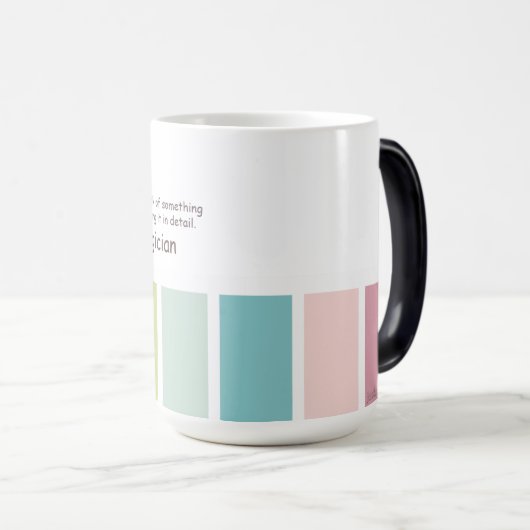 Ontwerper. Geen tovenaar Magische Mok (Voorkant rechts)