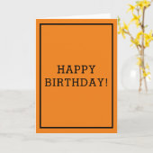 Ontwerper Geïnspireerd Sinaasappel Kaart (Gele Bloem)