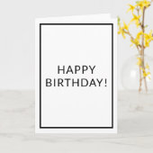 Ontwerper Geïnspireerd wit Kaart (Gele Bloem)