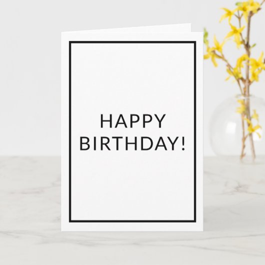 Ontwerper Geïnspireerd wit Kaart (Gele Bloem)