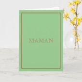Ontwerper Geïnspireerde Groene Maman Kaart (Gele Bloem)