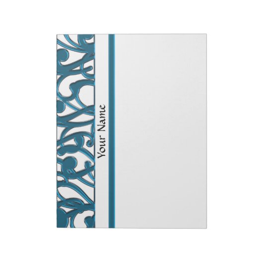 Ontwerper Gepersonaliseerde Sjabloon Notitieblok (Linkerzijde)