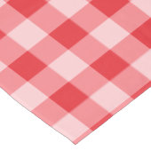 Ontwerper gingham patroon rood en wit tafelkleed (Gekanteld)