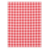 Ontwerper gingham patroon rood en wit tafelkleed (Voorkant)