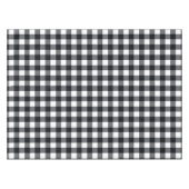 Ontwerper gingham patroon zwart-wit tafelkleed (Voorkant (Horizontaal))