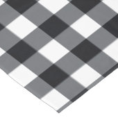 Ontwerper gingham patroon zwart-wit tafelkleed (Gekanteld)