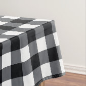 Ontwerper gingham patroon zwart-wit tafelkleed (Voorbeeld)