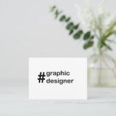Ontwerper Grafisch Ontwerper Visitekaartje (Staand voorkant)