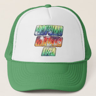  ontwerper Hakunamatata USA Trucker Hats Trucker Pet