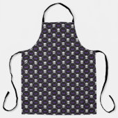 Ontwerper Halloween! De mode OG Skull Print Schort (Voorkant)
