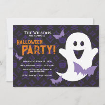 Ontwerper Halloween, Ghost Party Uitnodiging